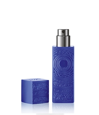 Blue refillable travel spray