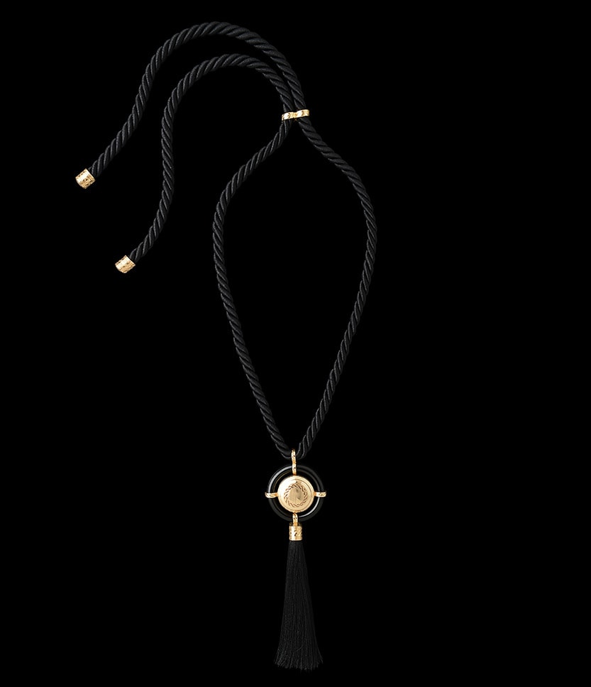 Scented shield necklace